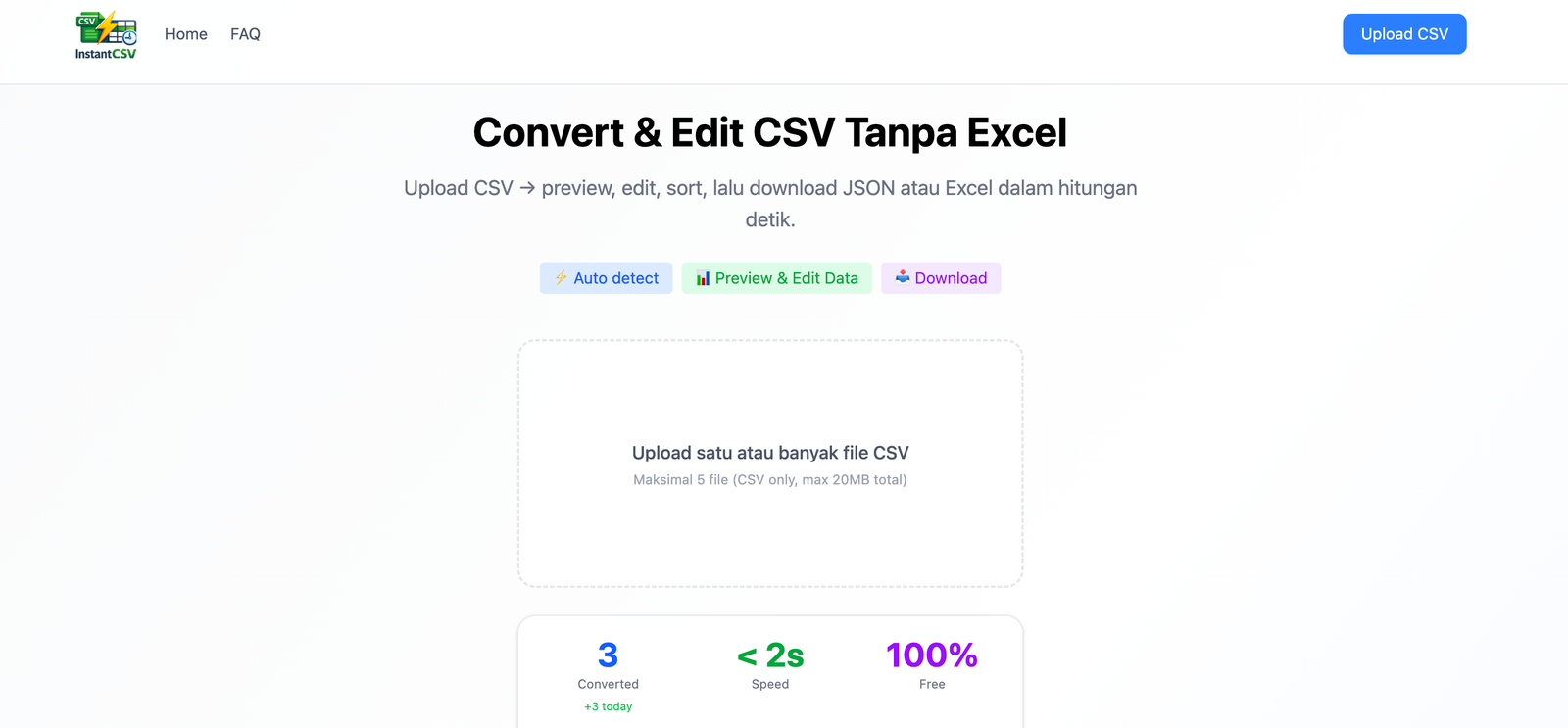 InstantCSV project by Pakis Interactive